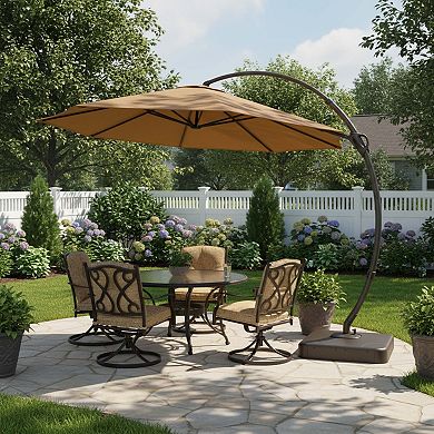 11ft Premium Cantilever Patio Umbrella for Relaxed Outdoor Gatherings
