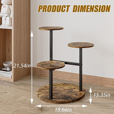 4 Tier Indoor Plant Stand Flower Pot Holder for Garden Balcony
