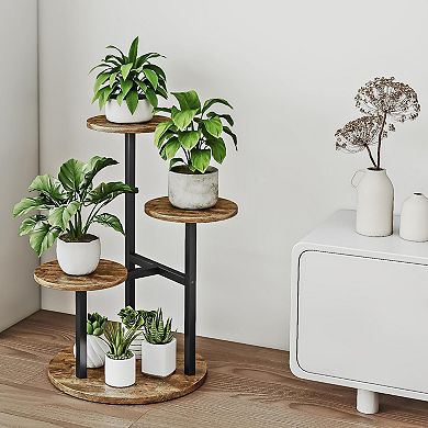4 Tier Indoor Plant Stand Flower Pot Holder for Garden Balcony