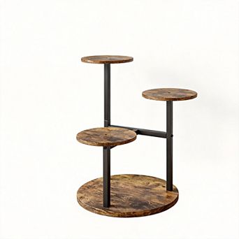 4 tier Indoor Plant Stand Flower Pot Holder for Garden Balcony