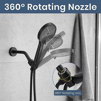 Shower Faucet with Detachable Hand Shower for Flexible Everyday Use
