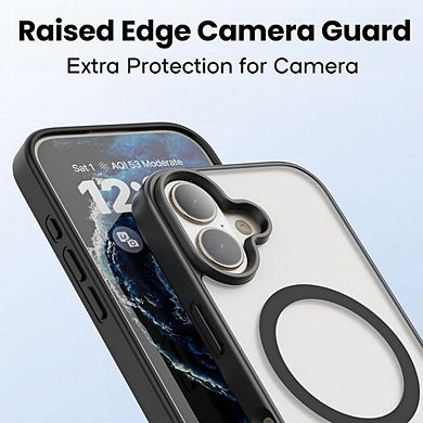 iPhone 17 Magnetic Matte Clear Case, Shockproof, Slim