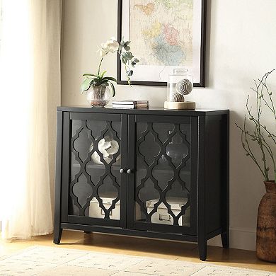 Storage Cabinet Console Cabinet in Black