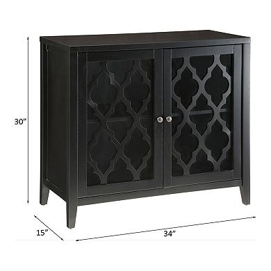 Storage Cabinet Console Cabinet in Black