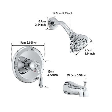 Vintage-Inspired Shower System with Multiple Spray Options and Temperature Control