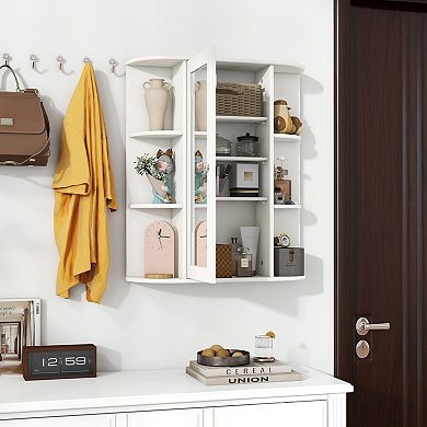 Bathroom Medicine Cabinet with Single Mirror Door and Adjustable Shelf