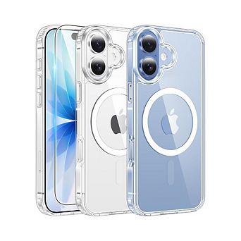iPhone 17 Clear Magnetic Case, Slim Shockproof Cover