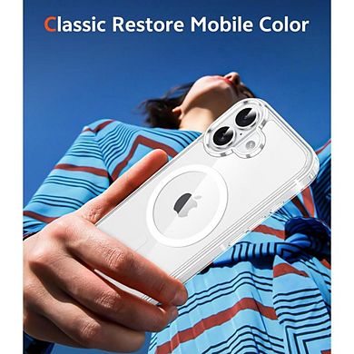 iPhone 17 Clear Magnetic Case, Slim Shockproof Cover