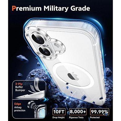 iPhone 17 Clear Magnetic Case, Slim Shockproof Cover