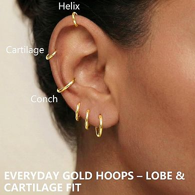 Small Everyday Hoop Earrings