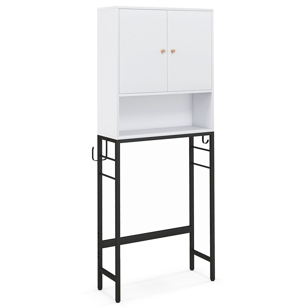 Over The bath fixture Storage Cabinet with Two Doors and Adjustable ...