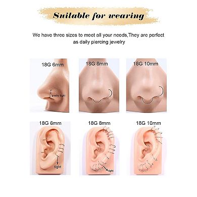Surgical Steel Nose Ring Set