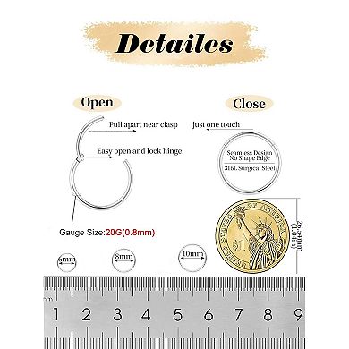 Surgical Steel Nose Ring Set