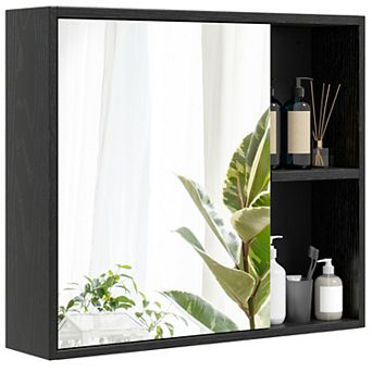 Bathroom Medicine Cabinet with Single Mirror Door Wall Mounted