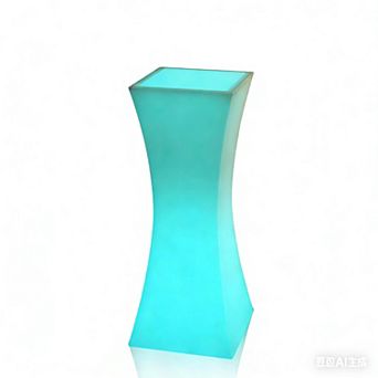 42" H Rectangular LED Light Up Bar Table, 16 RGB Colors Rechargeable