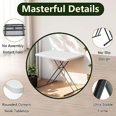 Versatile Adjustable Folding Table for Indoor & Outdoor Use