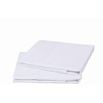 Great Ambitions Queen Pillowcase Set, 2-Pack, Soft Cotton Sateen, Bright White