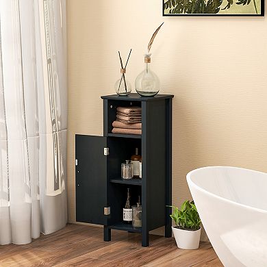 Bathroom Storage Organizer Cabinet with 2-Tier Storage Space