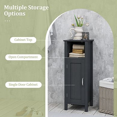Bathroom Storage Organizer Cabinet with 2-Tier Storage Space