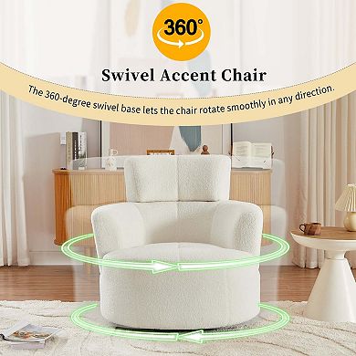 360° Swivel Chair with Adjustable Headrest