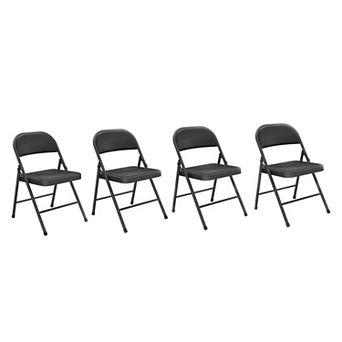 Compact Folding Chairs Set Easy Clean, Easy Store