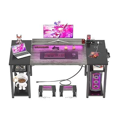 Study Desk With Monitor Stand