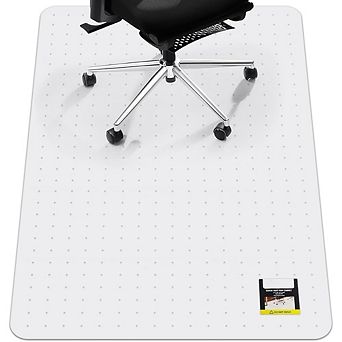 KSIZUIS Heavy Duty Non-Slip Chair Mat - 32.5"x48" Clear for Carpet, Protects Floors & Ships Flat