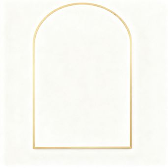 Arched Bathroom Mirror 27x38 Matte Glass Decorative