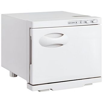 8L Hot Towel Warmer Cabinet Countertop Towel Heater with UV Light - White