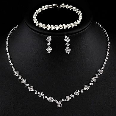 Crystal Necklace and Earring Set