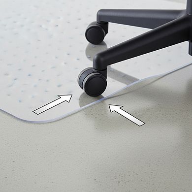 KSIZUIS Easy Glide Chair Mat for Carpet - 36"x48" with Extended Lip for Home & Office