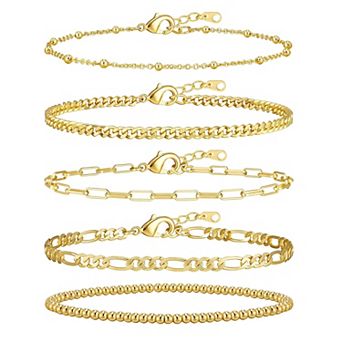 Adjustable Link Bracelet Stack