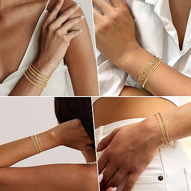 Adjustable Link Bracelet Stack