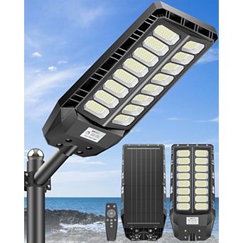 Adewalk Solar Street Light Motion Sensor, Solar Parking Lot Lights Dusk to Dawn Outdoor