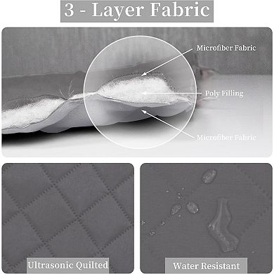 Reversible Twin Quilt Set! Ultra Soft, Lightweight & Water Resistant - All Season Comfort
