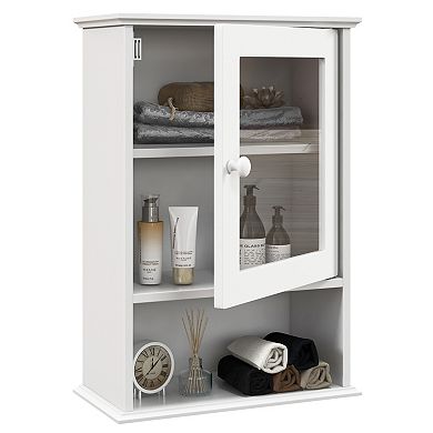 Bathroom Wall Mounted Adjustable Hanging Medicine Storage Cabinet