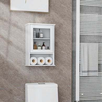 Bathroom Wall Mounted Adjustable Hanging Medicine Storage Cabinet