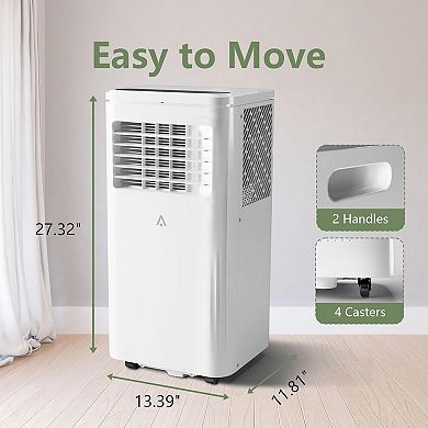 10,000 BTU 3-in-1 Portable AC - Cools 450 Sq.Ft Rooms with Remote