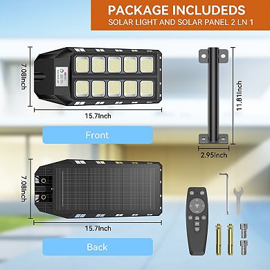 Solar Lights Outdoor Waterproof, Solar Security Flood Lights Motion Sensor for Yard