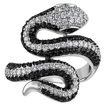 Ivy Sharpe Cubic Zirconia Snake Ring