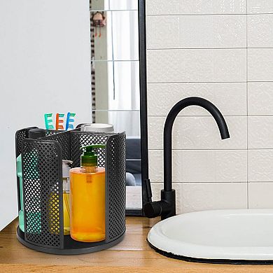 Rotating 4-Compartment Dispenser Coffee Cup Organizer