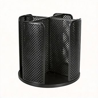 Rotating 4-Compartment Dispenser Coffee Cup Organizer