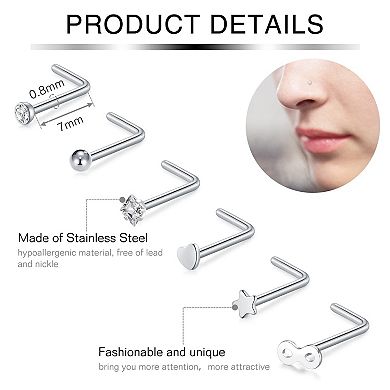 Nose Hoop and Stud Set