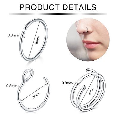 Nose Hoop and Stud Set