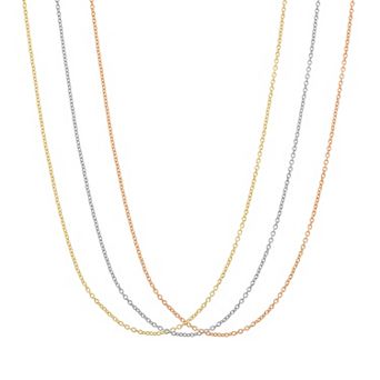Ivy Sharpe 3 pc Cable Chain Necklace Set