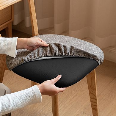 Solid Oak Wood Dining Chair Simple Wooden Side Chair for Dining and Living Room