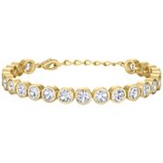 Ivy Sharpe Gold-Tone Cubic Zirconia Tennis Bracelet