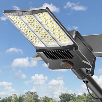 Adewalk Solar Street Light Dusk to Dawn, Large Panel Pro Outside Light Motion Sensor for Yard