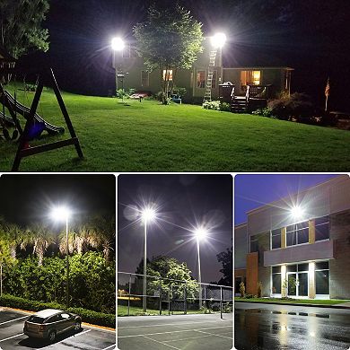 Adewalk Solar Street Light Dusk to Dawn, Large Panel Pro Outside Light Motion Sensor for Yard