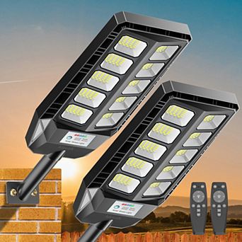 Adewalk Solar Lights Outdoor Waterproof, Solar Security Flood Lights Motion Sensor for Yard, 2 Pack